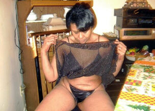 Slender mature wife with ample..