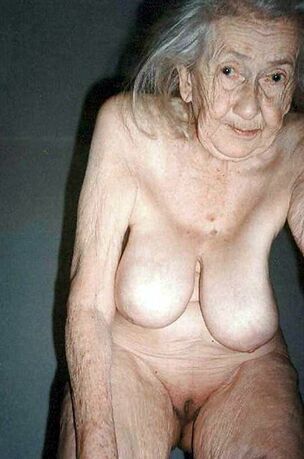 Nude grandmas with flabby flesh in