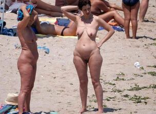 mature women on the beach